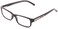 Foster Grant Men's Brandon Rectangular Reading Glasses, Shiny Black/Transparent, 50 mm