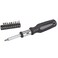 Edward Tools 11 in 1 Screwdriver - Multi Tool Heavy Duty Ratchet Screwdriver with industrial multi bits and organizer - Thumb stop for added torque - Cushion Grip