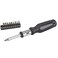 Edward Tools 11 in 1 Screwdriver - Multi Tool Heavy Duty Ratchet Screwdriver with industrial multi bits and organizer - Thumb stop for added torque - Cushion Grip