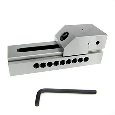 HFS 2" Precision Grinding Screwless Mini Insert Vise, Toolmaker Steel, Black Metallic