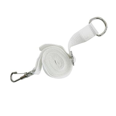 Whitecap Industries S-0245WC Adjustable Dacron Bimini Strap, 1 x 78-Inch, White