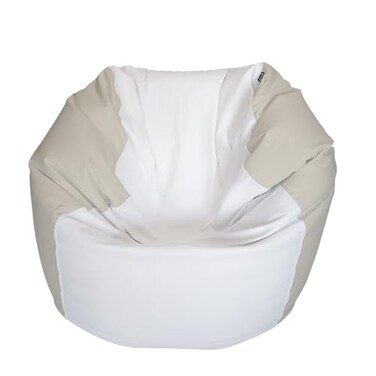 E-SeaRider Round Marine Beanbag ,Medium, Multi,White/Beige