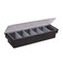 Winco 19 7/16" Black Plastic 6-Compartment Condiment Holder