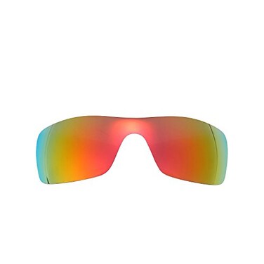 NicelyFit Polarized Replacement Lenses for Oakley Batwolf OO9101 Sunglasses Glass Frame ,Fire Red Mirror