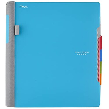Five Star Advance Spiral Notebook, 5 Subject, College Ruled Paper, 200 Sheets, 11 x 8-1/2 inches, Teal ,73152