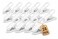 1InTheHome Multi-Purpose Hanger Clips ,24 CountWhite