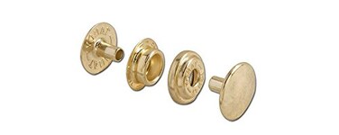 Tandy Leather Line 24 Snaps 10/pk 1263-01 ,10, Brass