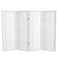 Red Lantern 4 ft. Short Double Cross Shoji Screen - White - 4 Panels
