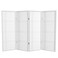 Red Lantern 4 ft. Short Double Cross Shoji Screen - White - 4 Panels