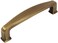 Cosmas 25 Pack 4389BAB Brushed Antique Brass Modern Pull 3 in Hole Centers
