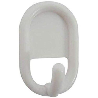 iDesign Self Adhesive Hook, 2-Pack, White