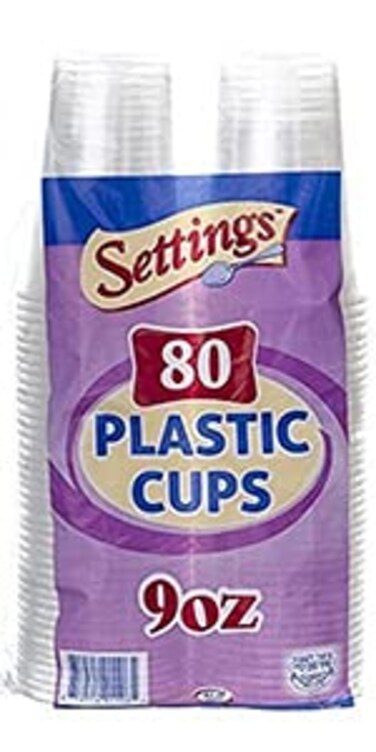 Settings 9 Oz Large Clear Plastic Disposable Drinking Cups, 240 Count