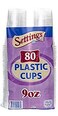 Settings 9 Oz Large Clear Plastic Disposable Drinking Cups, 240 Count