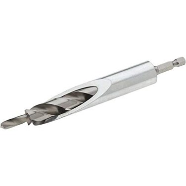 Kreg Foreman HD Heavy-Duty Drill Bit with Drill Guide - Consistent Pocket Hole Drilling - Creates 1/2" Diameter Pocket Holes - Woodworking Tool - DB210-HDBB