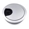 Jetland Desk Grommet for Wire Organizer - Matte Silver, Fits 2" Hole, GMS53, 2-Pack