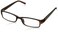 Foster Grant Men's Derick Rectangular Reading Glasses, Black/Transparent, 53 mm,2.75
