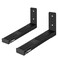 Pyle Adjustable Speaker Wall Mount Brackets - 2 Pack Extendable Steel Arms for Center Channel, Small or Large SpeakersSoundbars - 110 lbs Capacity, 6.7-11.8" Depth - Includes Mounting Hardware