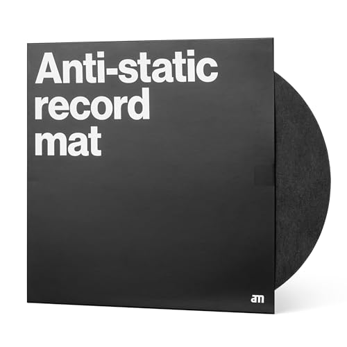 am Am anti-static Turntable Mat Carbon Fiber Felt Slipmat For 12-inch Vinyl Record Pla 12 inch