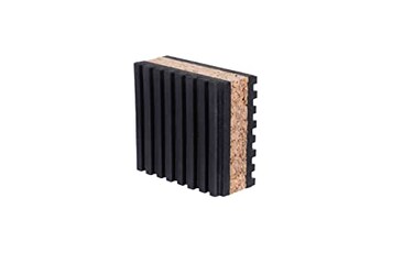 DiversiTech MP-2C Rubber/Cork Anti-Vibration Pad, 2" x 2" x 7/8