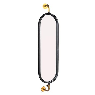 Creative Co-Op Swivel Wall Mount Metal Mirror with Brackets