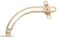 Hardware Essentials 851584 Friction Assisted Lid Support-Right Side Brass