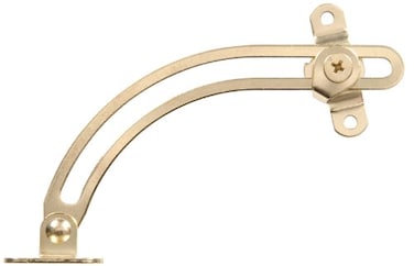 Hardware Essentials 851584 Friction Assisted Lid Support-Right Side Brass