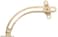 Hardware Essentials 851584 Friction Assisted Lid Support-Right Side Brass