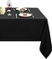 Obstal Rectangle Table Cloth, Black, 60 x 84 Inch
