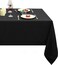 Obstal Rectangle Table Cloth, Black, 60 x 102 Inch