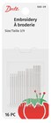 Dritz Embroidery Hand Needles, Size 3/9 ,16-Count