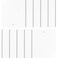 DALIX PVC Vertical Blind Replacement Slats Curved Smooth White 98.5 x 3.5 ,10-Pack