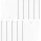 DALIX PVC Vertical Blind Replacement Slats Curved Smooth White 98.5 x 3.5 ,10-Pack