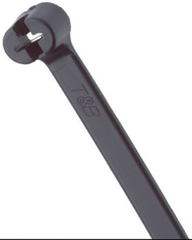 ThomasBetts TB TY28MX CABLE TIE 50LB 14" UV BLK 2-PC