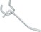 Allstar Performance ALL054 2" Long Peg Board Hook, ,Pack of 50