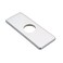 BWE 6-Inch Rectangular Deck Plate, Chrome, KitchenBathroom, 1 or 3 Hole