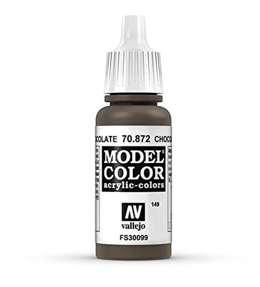 Vallejo Chocolate Brown Paint, 17ml