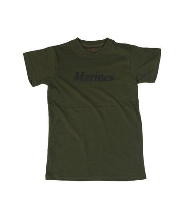 Rothco Kids Marines Physical Training T-Shirt ,US, Alpha, Medium, Regular, Olive Drab