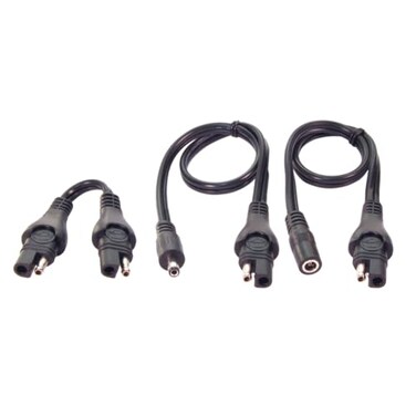 OptiMate TecMate Optimate Cable O-67, Adapter kit, 3 piece, SAE to DC 2.5mm