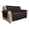 Easy-Going Waterproof Non-Slip Couch Cover, Medium Loveseat, Chocolate