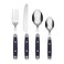 Cambridge Jubilee Blue 16-Piece 18/0 Silverware Set for 4, Flatware