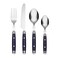 Cambridge Jubilee Blue 16-Piece 18/0 Silverware Set for 4, Flatware