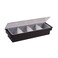 Winco 19 3/8" Black Plastic 4-Compartment Condiment Holder