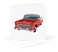 3dRose car 11oz Mug 1 Greeting Card with envelope