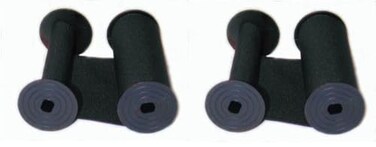 COMPUMATIC Replacement Ribbon for Rapidprint, Widmer, and Simplex, Black Ink, 2 Pack