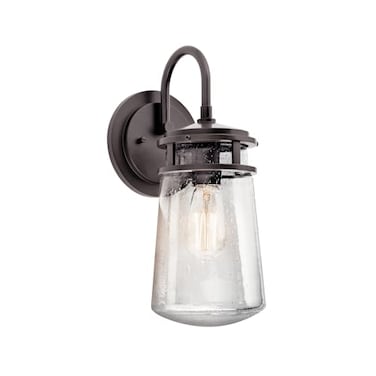 Kichler Lyndon Outdoor Wall Sconce Light, Architectural Bronze