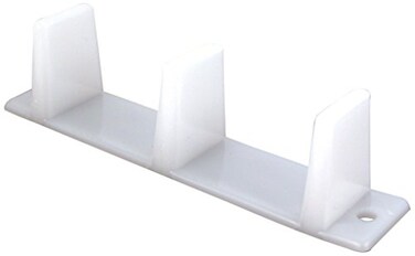 Slide-Co 16451 Sliding Closet Door Bottom Guide, 4-3/16 In., Plastic, White ,Single Pack