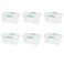 Sterilite Nesting ShowOffs Medium Storage Bins with LidsHandles, 6-Pack