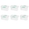 Sterilite Nesting ShowOffs Medium Storage Bins with LidsHandles, 6-Pack