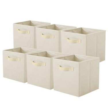 ShellKingdom Storage Bins, Foldable Fabric Storage Cubes And Cloth Storage