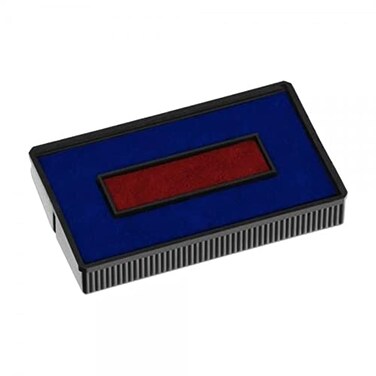 COLOP E/200 Replacement Stamp Pad, Non-Toxic, Water Based Ink, Red/Blue